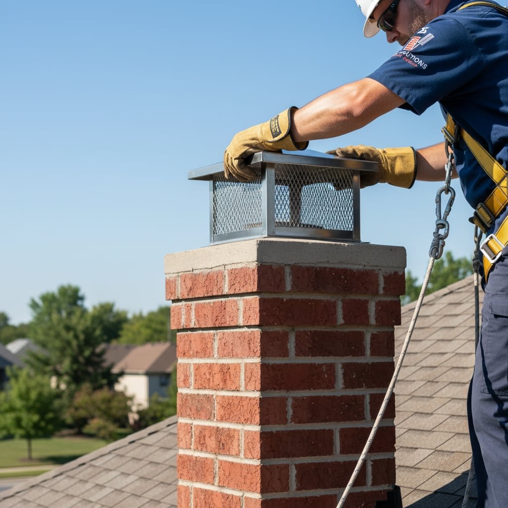Chicago Chimney Cap Installation